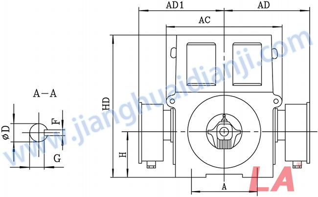 Y系列大型高壓三相異步電動(dòng)機外形及安裝尺寸圖(Y710-1000 IP23) - 六安江淮電機有限公司