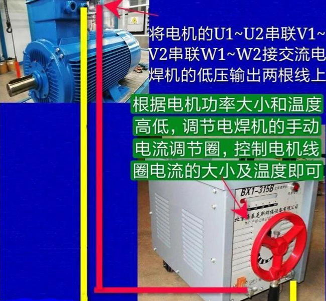 六安電機為您科普電機的通電去濕干燥法。